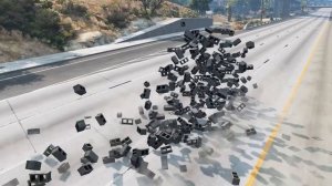Тачки против кирпичной стены – BeamNG.Drive