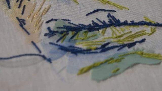 Contemporary embroidery portrait making of. Современная коллажная вышивка. Работы учеников смотреть онлайн