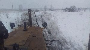 ДТ 75 МЛ Казахстан едем дорог чистить борьбы мокрый  снег