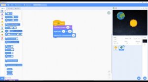 Мультик движение Земли вокруг Солнца на Scratch 3 | UP! School #68