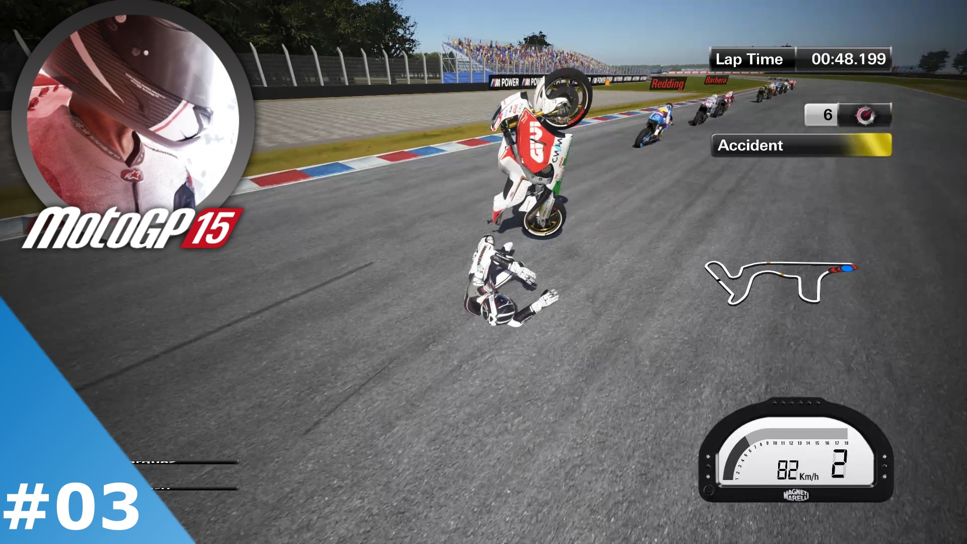 Honda - #03 Termas de Rio Hondo - Прохождение игры MotoGP15 | Dualshock 4