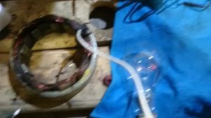 Проверка рабочей обмотки генератора напряжением 220В