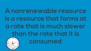 Difference between Renewable and Nonrenewable Resources