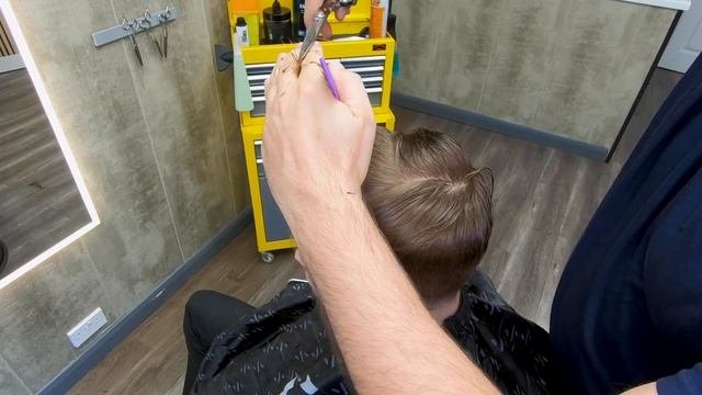 How To Cut A Short Back And Sides With Clippers | How To Scissor Cut The Top | Teenagers Haircut