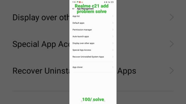 #realme c21 add problem solve# #100/ solve add problem#