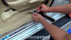 Кожаные ковры в салон для Toyota Land Cruiser Prado. Кожаные коврики для Прадо