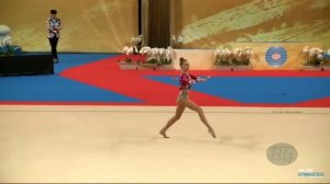 Averina Arina - rhythmic gymnastics. Аверина Арина булавы ?