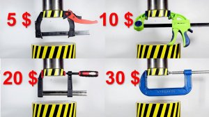 HYDRAULIC PRESS VS CLAMPS CHEAP AND EXPENSIVE