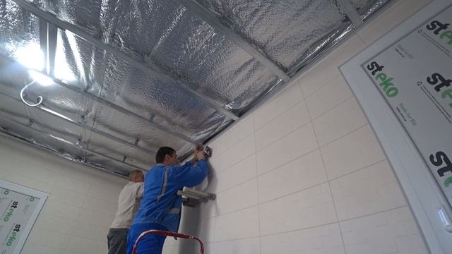 Как Крепить Пластиковые ПВХ Панели на Металлокаркас - Потолок