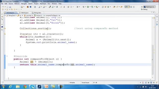 Difference between comparable and comparator interface in java