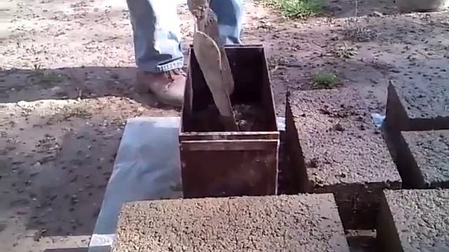 Изготовление арболитовых блоков за две минуты