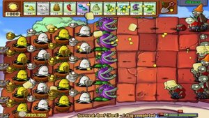 Best strategy Plants vs Zombies - Masacre All Zombies vs Imitater Survival Roof Hard PVZ Mod