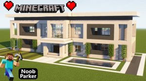 Майнкрафт - Как построить современный дом, minecraft