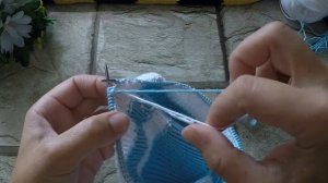 Смена нити на нить другого цвета при вязании резинки 1×1,2×2,3×3.Без ступенек и протяжек.