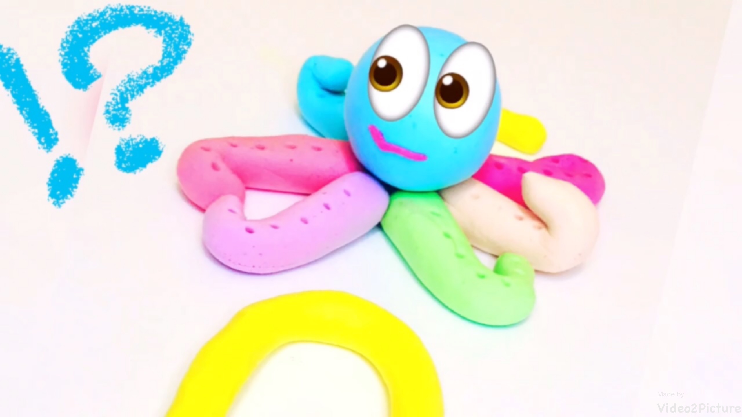 Учимся лепить с детьми. Как слепить Осьминога просто. смотреть онлайн