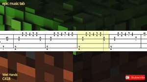 MINECRAFT (Ukulele Tutorial) Wet Hands - C418 - Learn how to play Ukulele songs + COVER + TAB