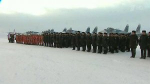 В Североморске встретили летчиков палубной авиации...задачи в Сирии в составе группы Северного флота