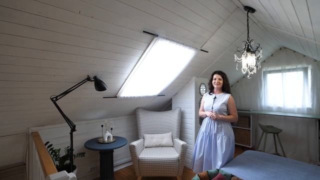 Как сделать комнату на мансарде красивой? Дизайн дачи. Тур по дому. смотреть онлайн
