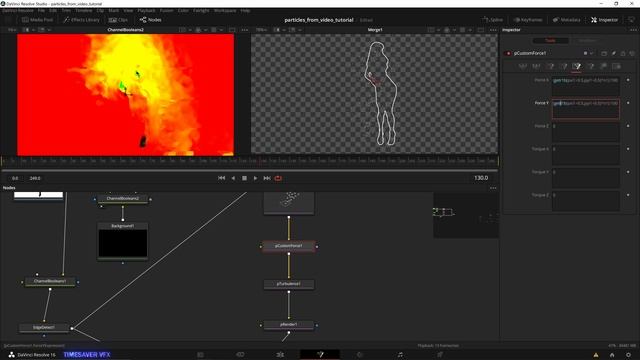 0065 Супер эффект частиц в Davinci Resolve Fusion