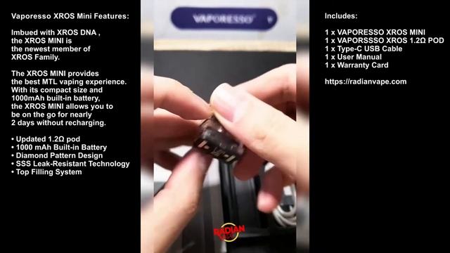 Vaporesso XROS Mini - Simply MTL with restricted Airflow смотреть онлайн