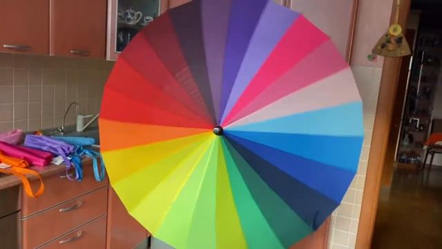 Зонт-трость радужный смотреть онлайн