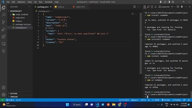 how use npm and use nodemon | MERN COURSE in Arabic
