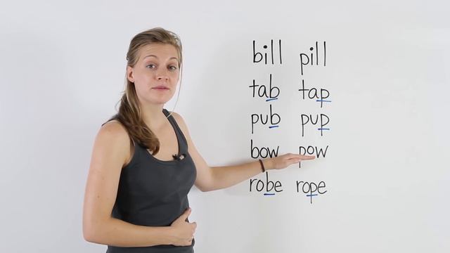 English Pronunciation: Bee /b/ vs  Pee /p/ смотреть онлайн