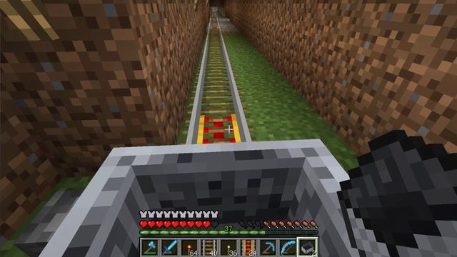 Железная дорога в MineCraft. смотреть онлайн