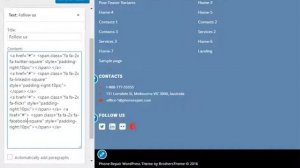 Phone Repair - How to replace the icons of social networks in the footer