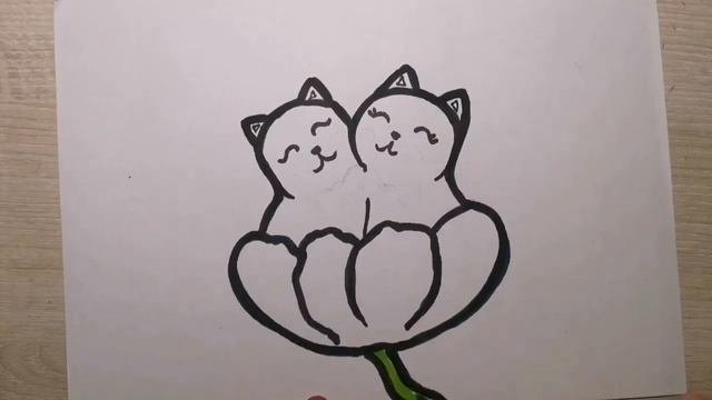 Как нарисовать котят //How To Draw Kittens /