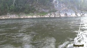 Ловля хариуса на балду с лодки