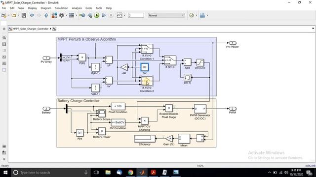 PV charger - Implementation of MPPT solar charger controller in MATLAB Simulink