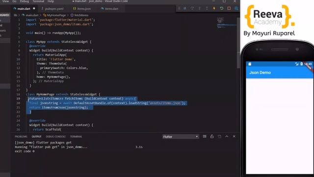 Parse Complex JSON & display on Flutter App FutureBuilder | Learn Flutter with Mayuri Ruparel