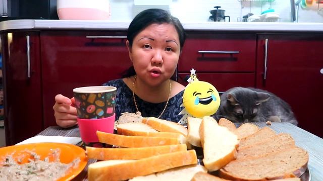 Мукбанг домашний хлеб из пшеничной и цельнозерновой муки/Каким я была ужасным ребенком/Mukbang brea смотреть онлайн