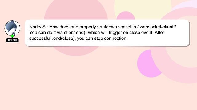 NodeJS : How does one properly shutdown socket.io / websocket-client? смотреть онлайн