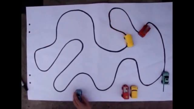 Машинка ездит по нарисованной линии смотреть онлайн