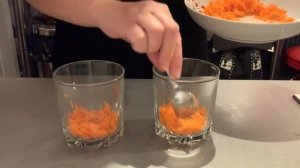 Салат с крабовыми палочками  // Салат в стакане // VERRINE SURIMI