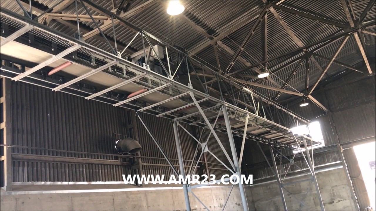 Верхнегалерейный ленточный конвейер со сбрасывающей тележкой