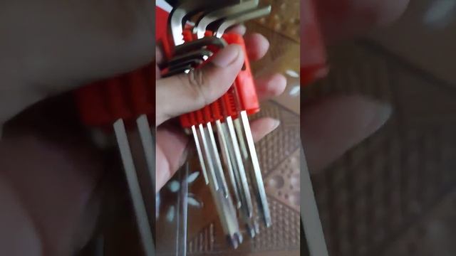 KUNCI L KOMBINASI MERK HDT KROM VANADIUM. L Combination Key 9 pcs Chrome Vanadium.