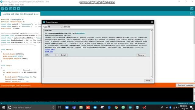 Arduino ESP8266WiFi.h library error "NOW SOLVED!!!" смотреть онлайн