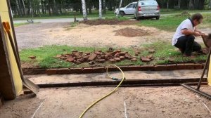 Отмостка гаража своими руками