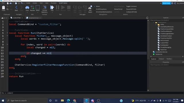 How to Add to the Chat Filter | ROBLOX Studio