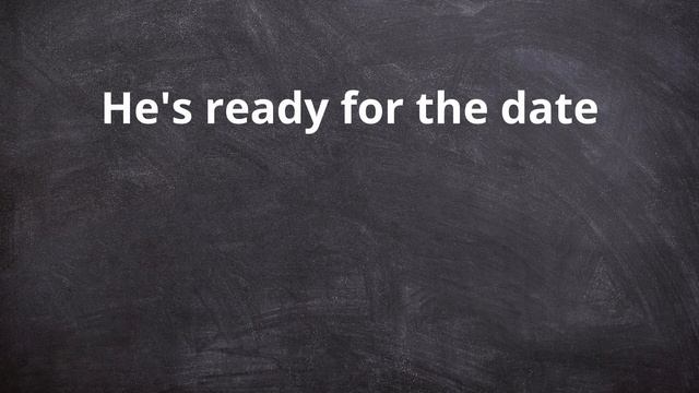 Английские слова и фразы. Видео 5. Тема: Он собирается на свидание смотреть онлайн