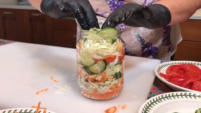 САЛАТ СЛОЯМИ НА ЗИМУ - ВКУСНЫЙ САЛАТ НА ЗИМУ