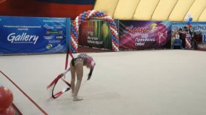 Алина Перфильева, показательный номер с лентой