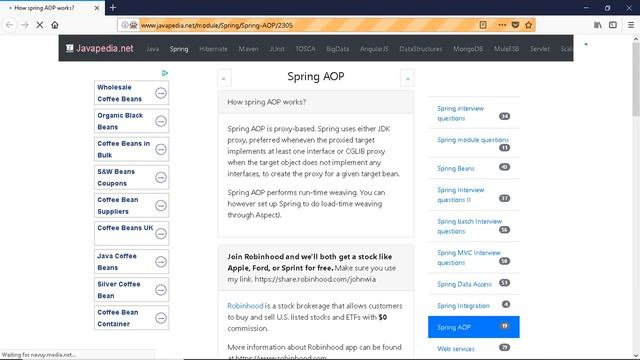 How spring AOP works?
| javapedia.net смотреть онлайн