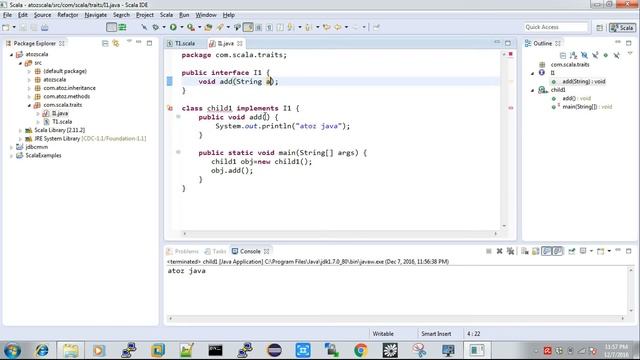Scala - Scala trait vs Java Interface