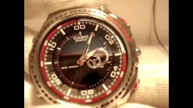 Как перевести стрелки на часах Casio Edifice EFA-121D-1A инструкция по аналоговому времени