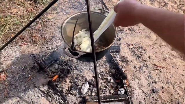 Тушеный картофель в казане смотреть онлайн