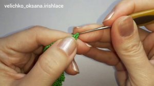 Ленточное кружево крючком.